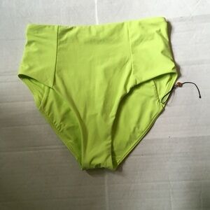 Alia Swim Bottom Lime Green Women's Size Medium